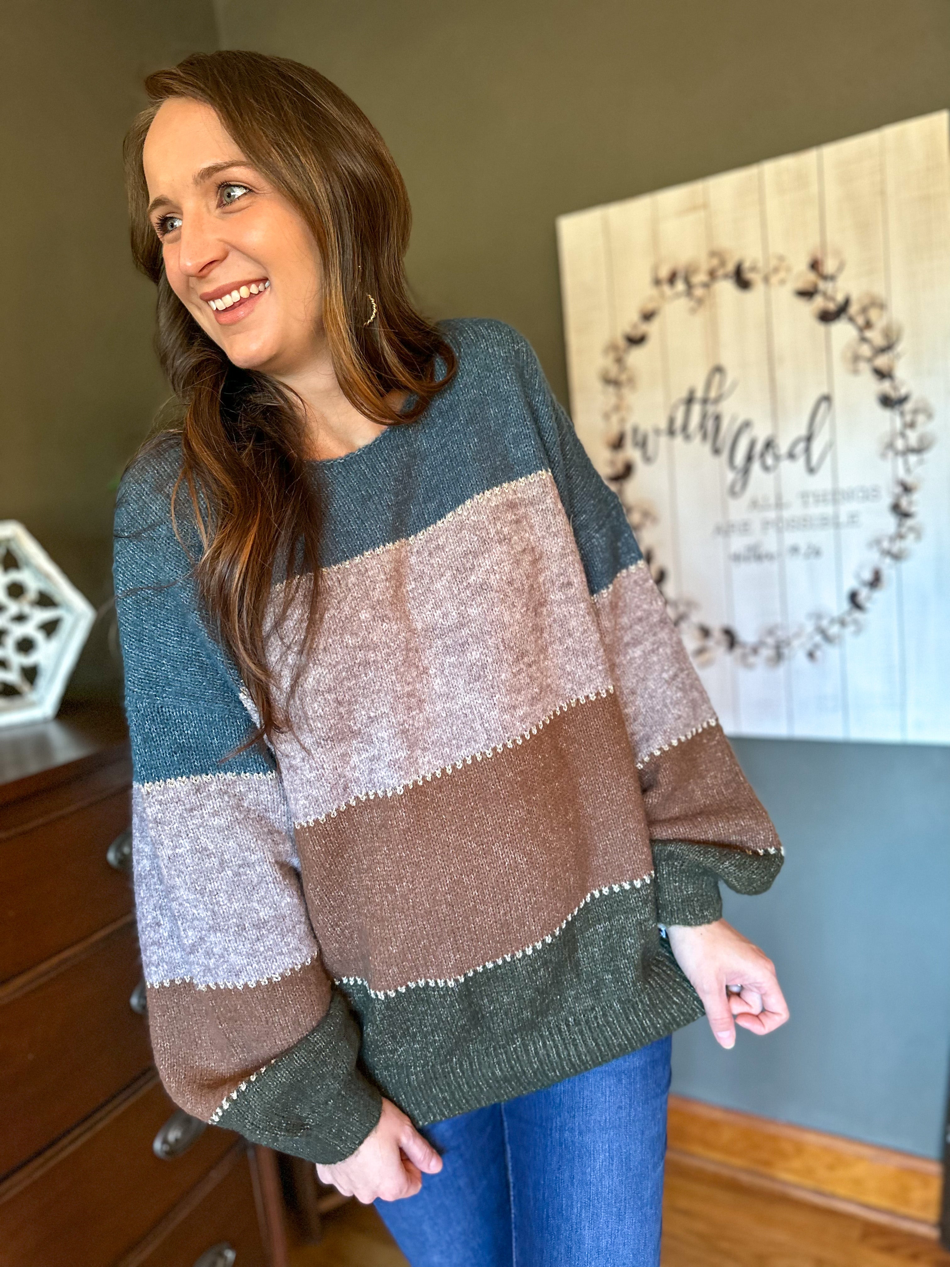 Denali Bold Stripe Sweater :: M-3X