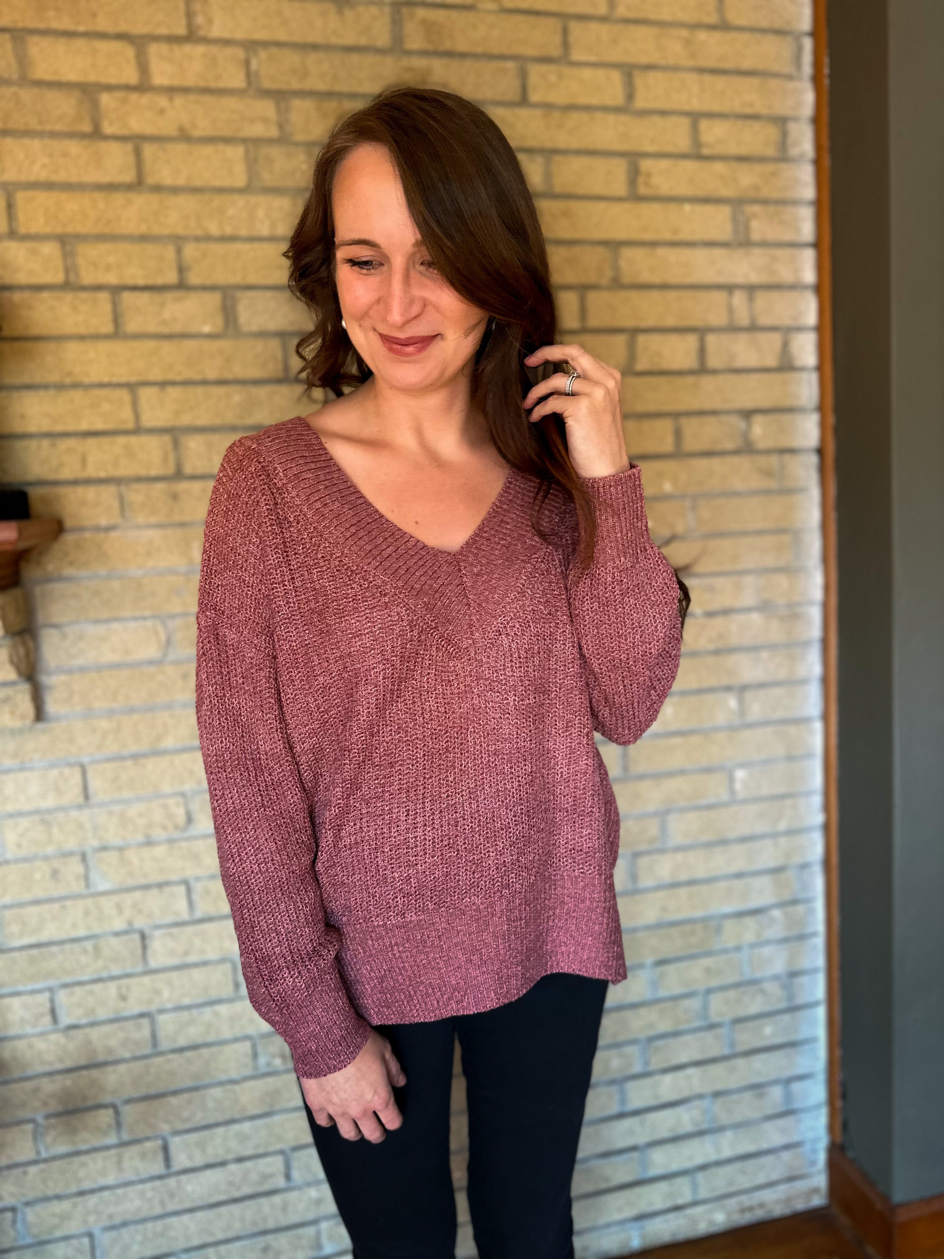 Sammie Lightweight Sweater :: Dusty Rose :: S-L