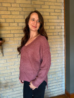 Load image into Gallery viewer, Sammie Lightweight Sweater :: Dusty Rose :: S-L
