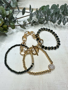 Onyx Classic Bracelet Stack