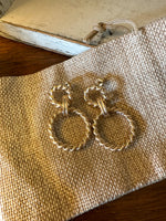 Load image into Gallery viewer, Gold Rope Drop Earrings
